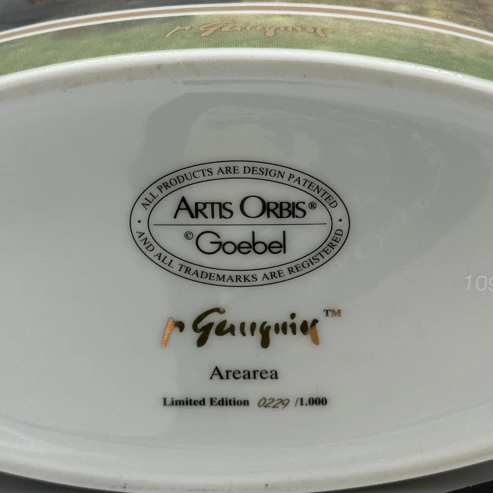 Goebel Artis Orbis Paul Gauguin Arearea Porcelain Vase Limited Edition 0229/1000